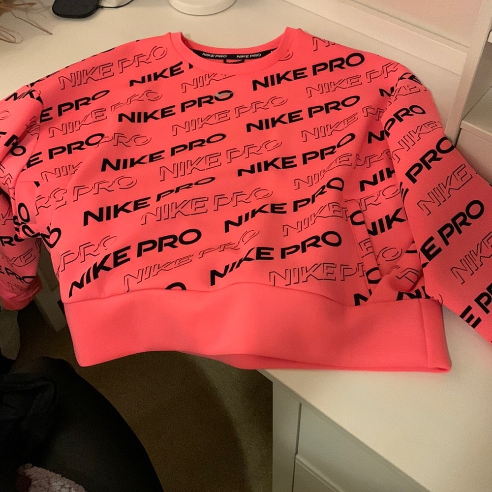 Pink Nike Pro Dri Fit Long Sleeve